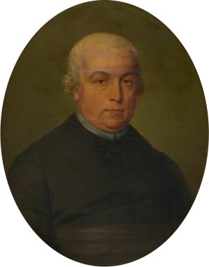 Priest Jacques-Matthieu De Moor by Mattheus Ignatius Van Bree Oil Painting
