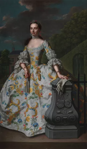 Portrait of Charlotte Beatrix Strick van Linschoten by Mattheus Verheyden Oil Painting