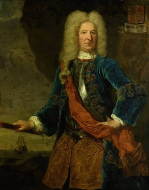 Portrait of Francois van Aerssen, Lord of Sommelsdijk, Vice-Admiral of Holland and West-Friesland by Mattheus Verheyden Oil Painting