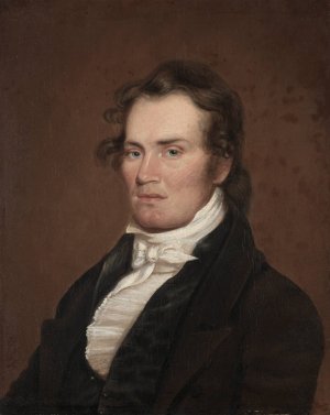 James G. McKinney by Matthew Harris Jouett Oil Painting