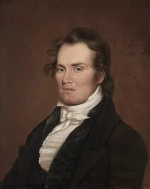 James G. McKinney by Matthew Harris Jouett Oil Painting