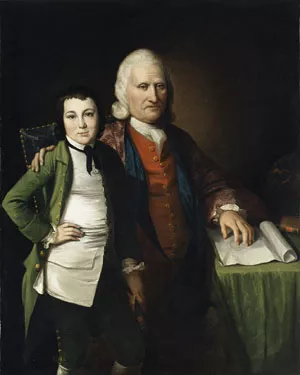 Cadwallader Colden and His Grandson Warren De Lancey painting by Matthew Pratt
