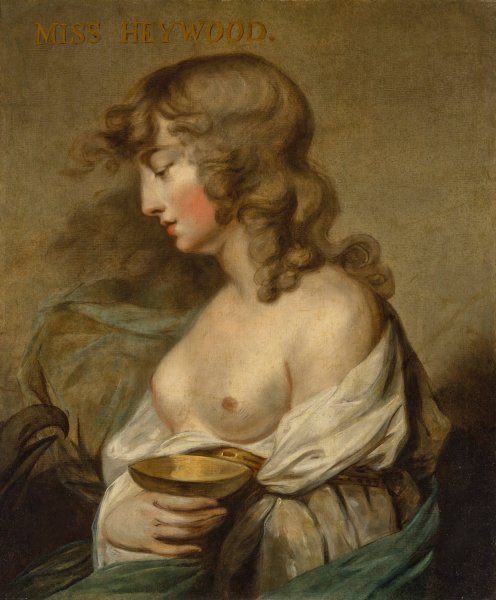 Portrait of Miss Mortimer as Hebe by Matthew William Peters - Hand-Painted Oil Painting Reproduction