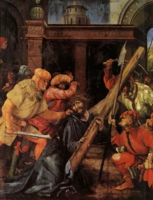 Carrying the Cross by Matthias Gruenewald - Oil Painting Reproduction