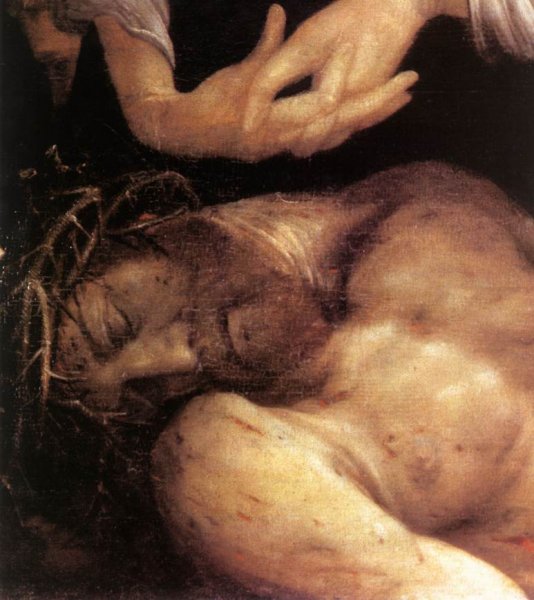 Lamentation of Christ Detail by Matthias Gruenewald - Hand-Painted Oil Painting Reproduction