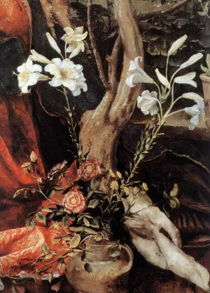 Stuppach Madonna Detail by Matthias Gruenewald Oil Painting