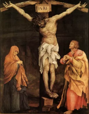 The Crucifixion by Matthias Gruenewald Oil Painting