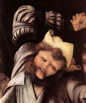 The Mocking of Christ Detail by Matthias Gruenewald - Oil Painting Reproduction