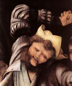 The Mocking of Christ Detail Oil painting by Matthias Gruenewald