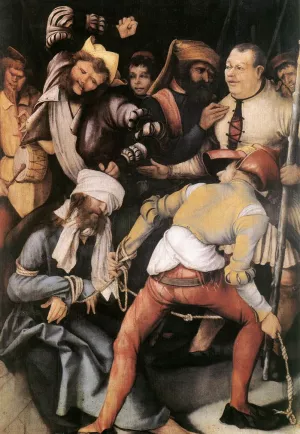 The Mocking of Christ by Matthias Gruenewald - Oil Painting Reproduction