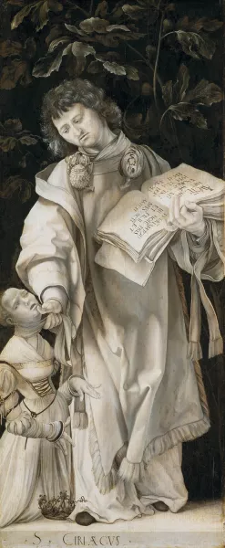 Saint Cyriacus by Matthias Grunewald Oil Painting