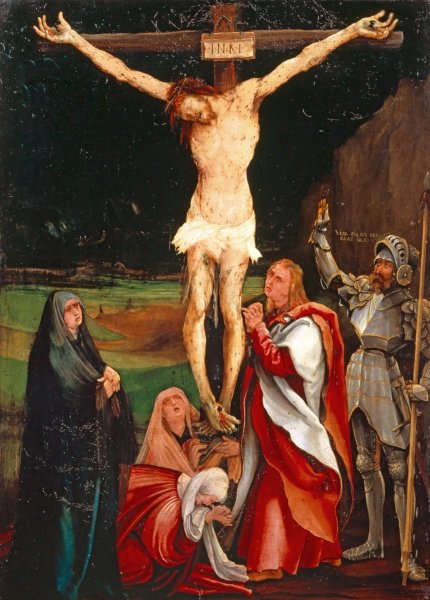 Main Product Photo of The Crucifixion  Painting by Matthias Grunewald