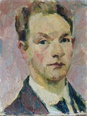 Selbstbildnis by Matthias May Oil Painting