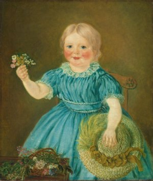 Portrait of Caroline Steen Torshaug by Matthias Stoltenberg Oil Painting