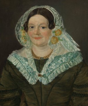 Portrait of Ellen Sophie Richter by Matthias Stoltenberg Oil Painting