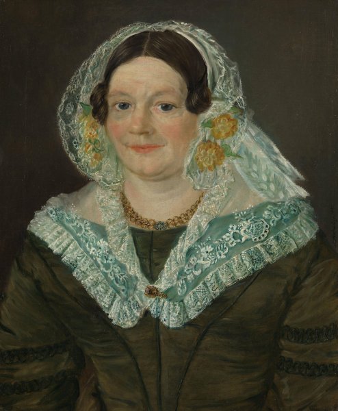 Portrait of Ellen Sophie Richter  by Matthias Stoltenberg - Hand-Painted Oil Painting Reproduction