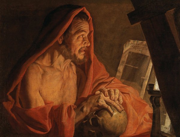 Saint Jerome by Matthias Stom - Hand-Painted Oil Painting Reproduction