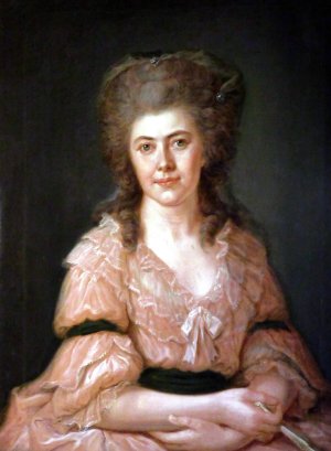 Cecilie von Brockes by Matthias Von Der Hude Oil Painting