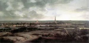 View of Amersfoort by Matthias Withoos - Oil Painting Reproduction