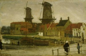 A Corner of the Hague by Matthijs Maris Oil Painting