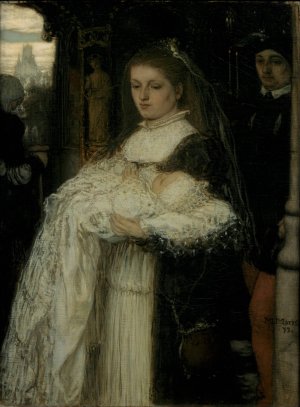 Christening Procession in Lausanne by Matthijs Maris Oil Painting