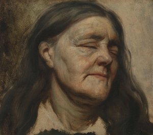 Study of an Old Woman by Matthijs Maris Oil Painting
