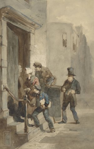 The Creditors by Matthijs Maris Oil Painting