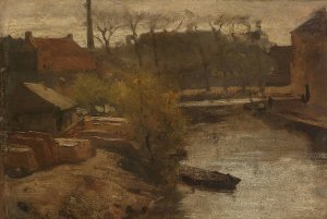 The Noord-West-Buitensingel in The Hague by Matthijs Maris Oil Painting