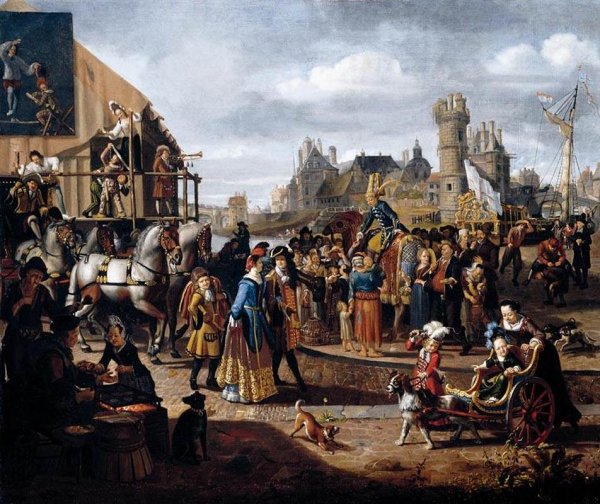 Main Product Photo of Carnival Scene Painting by Matthijs Naiveu