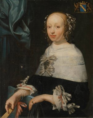 Portrait of Marie-Anne Cousebant by Matthys Naiveu Oil Painting