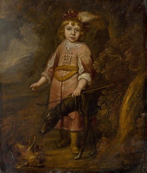 Portrait of a Boy as a Hunter by Matthys Van Den Bergh Oil Painting