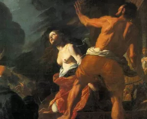 Beheading of St. Catherine painting by Mattia Preti