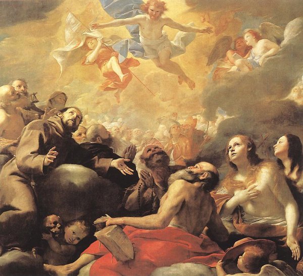 Main Product Photo of Christ in Glory Painting by Mattia Preti