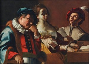 Concertino With A Clavicord Player by Mattia Preti Oil Painting