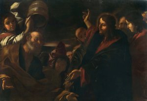 Delivery of the Keys to Saint Peter by Mattia Preti Oil Painting