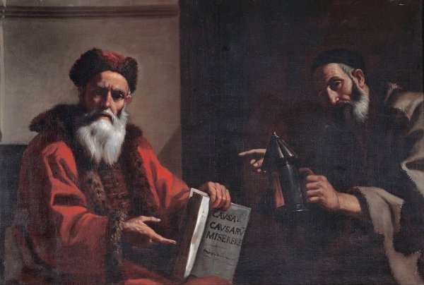 Main Product Photo of Diogenes and Plato  Painting by Mattia Preti