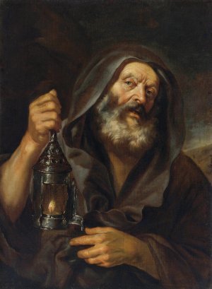 Diogenes With His Lantern, In Search Of An Honest Man by Mattia Preti Oil Painting