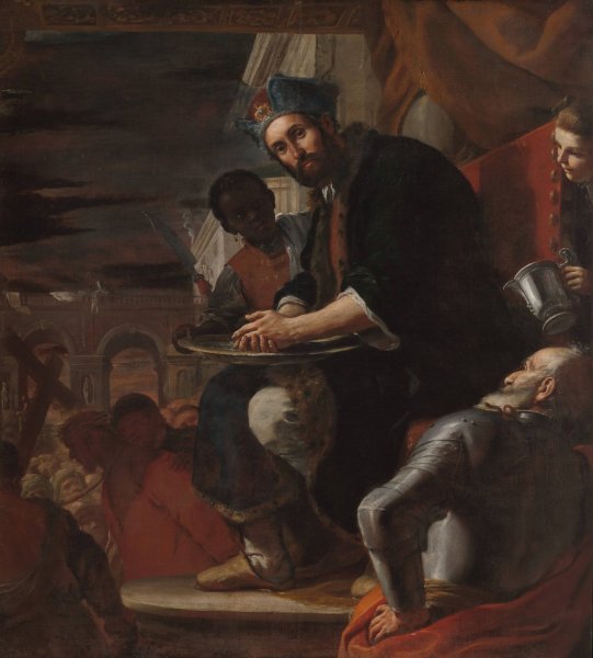 Main Product Photo of Pilate Washing His Hands  Painting by Mattia Preti