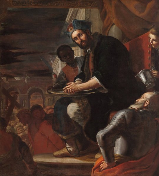 Main Product Photo of Pilate Washing His Hands  Painting by Mattia Preti