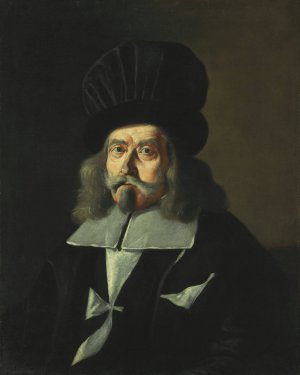 Portrait of a Grand Master of the Knights of Malta, Martin de Redin by Mattia Preti Oil Painting