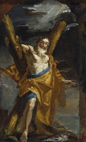 Saint Andrew by Mattia Preti Oil Painting