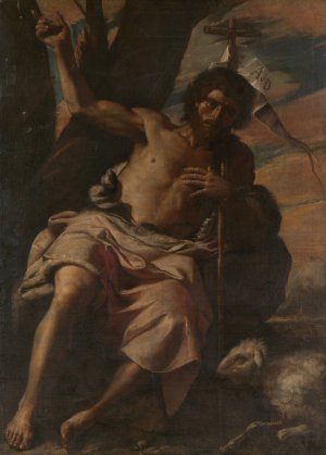 Saint John the Baptist Preaching by Mattia Preti Oil Painting