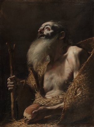Saint Paul the Hermit by Mattia Preti Oil Painting