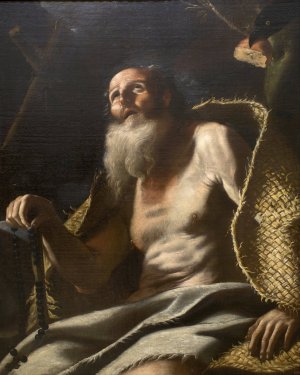 Saint Paul the Hermit by Mattia Preti Oil Painting