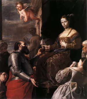 Sophonisba Receiving the Goblet by Mattia Preti - Oil Painting Reproduction