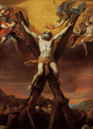 The Crucifixion of St Andrew by Mattia Preti Oil Painting
