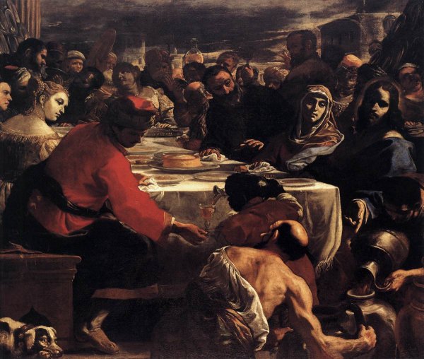 Main Product Photo of Wedding at Cana Painting by Mattia Preti