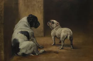 Dignity And Impudence by Maud Earl Oil Painting
