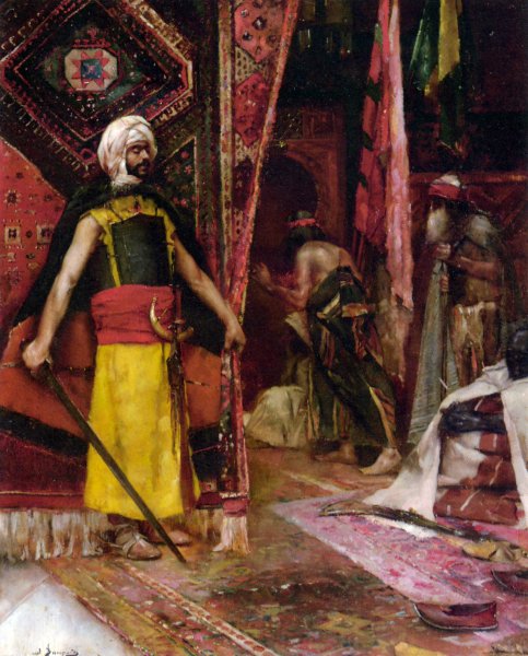 Main Product Photo of The Guard Painting by Maurice Bompard