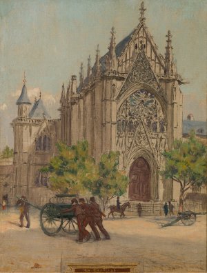 La Chapelle by Maurice Chabas Oil Painting